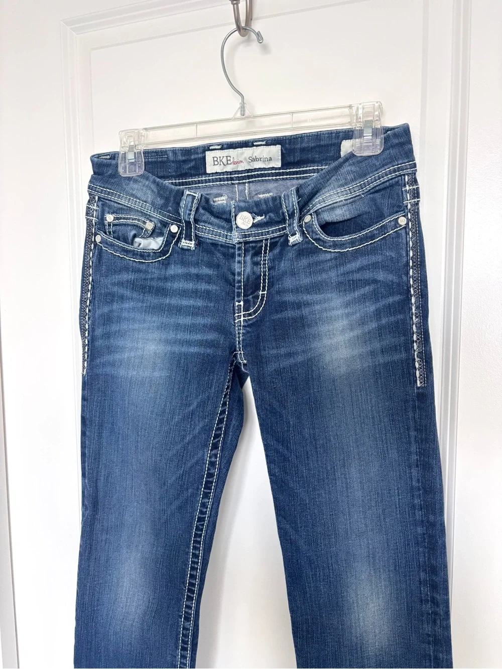 BKE Sabrina Bootcut Jeans size 27 Medium Wash Stretch Low Rise Y2K  Denim